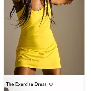 Outdoor Voices Exercise Yellow Mini Dress